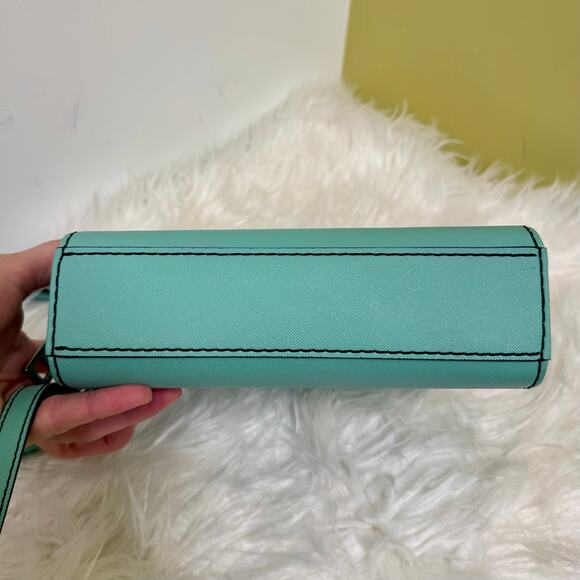 Marc Jacobs Playback Layers Logo Crossbody Purse Teal Pink 80s 90s Retro Barbie - Picture 6 of 16